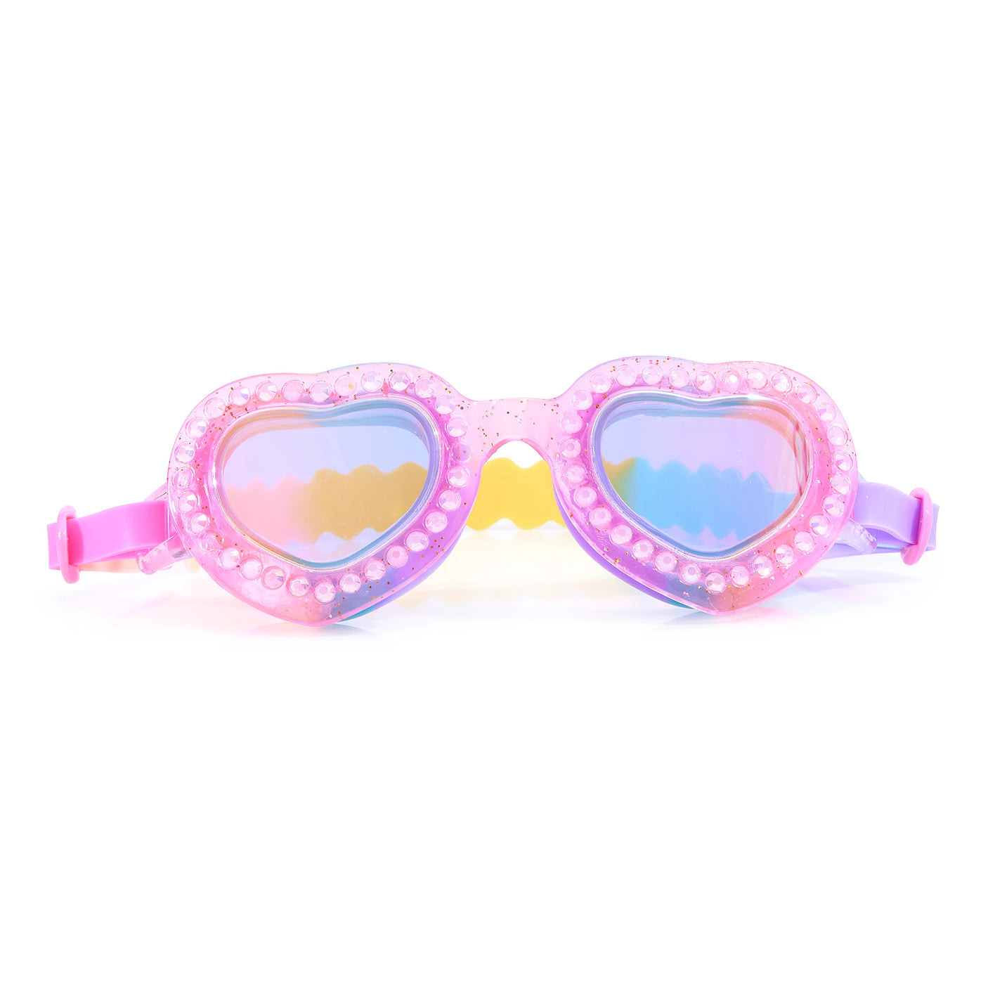 Love Ya Pink Heart Shaped Swim Goggles
