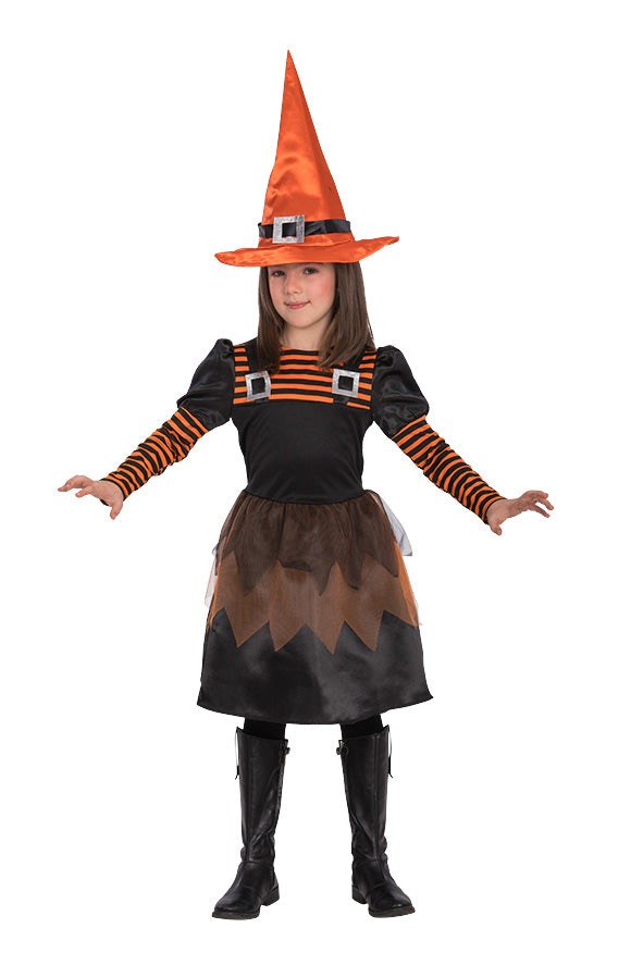 Witch Satin Dress And Tulle With Hat