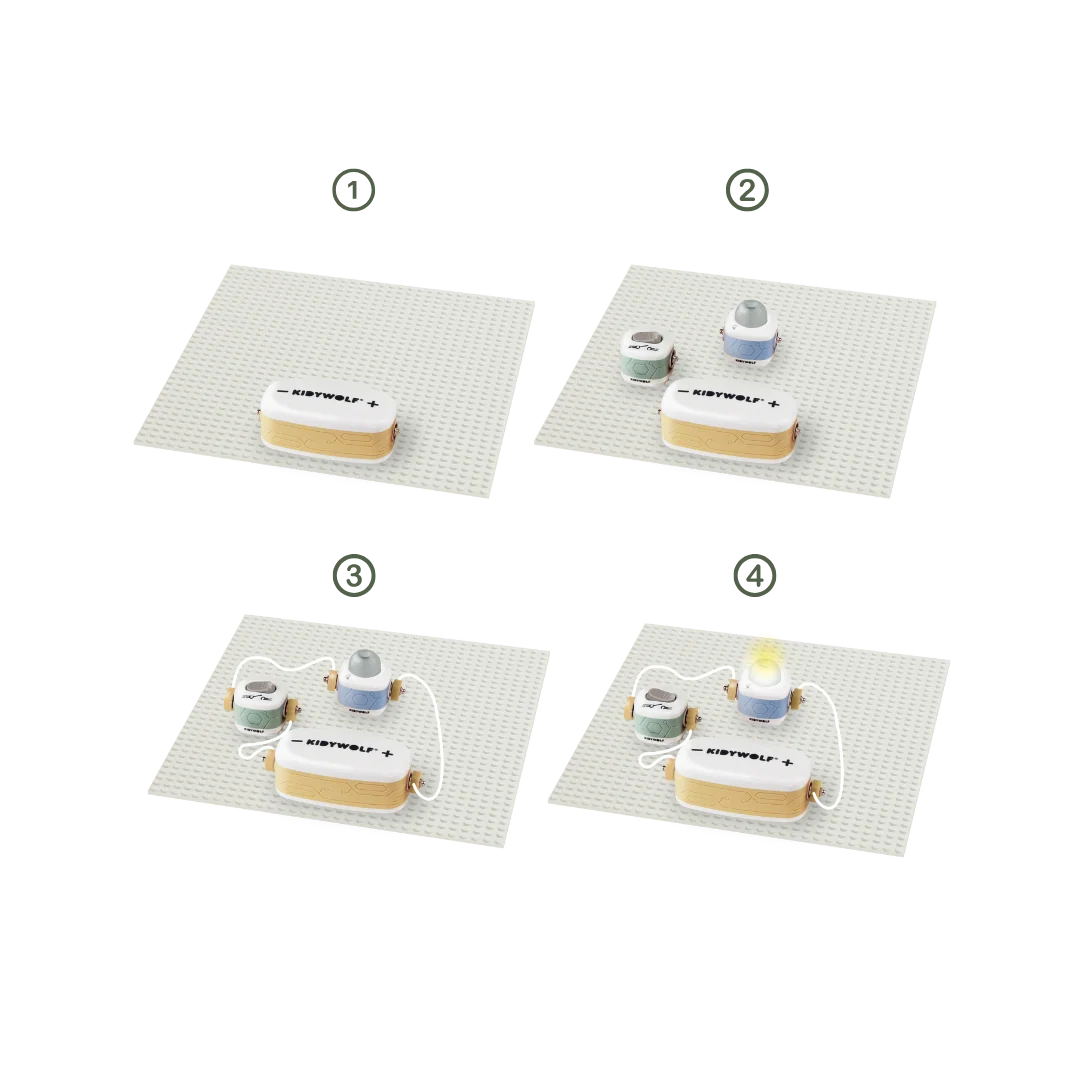 KIDYELEC STARTER - My First Electrical Kit (10 pieces)
