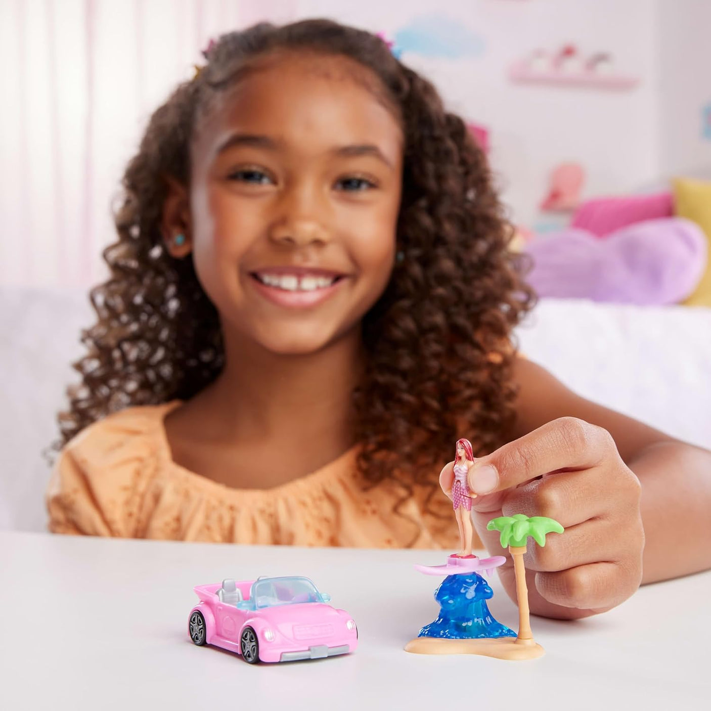 Mini BarbieLand Doll & Toy Vehicle Set