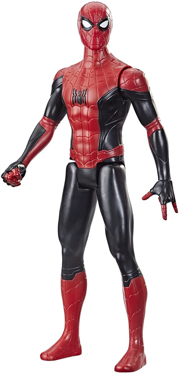 Spider-Man Marvel Titan Hero Series 12-Inch New Red and Black Suit Action Figure Toy, Movie Inspired, for Kids Ages 4 and Up