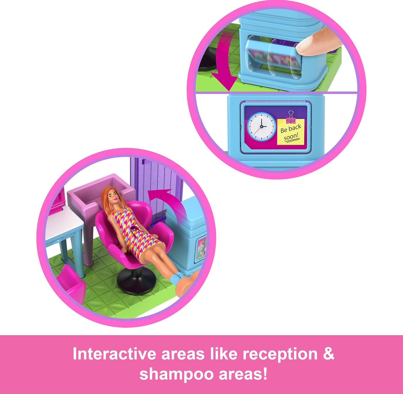 Mini BarbieLand Collectible Hair Salon Playset