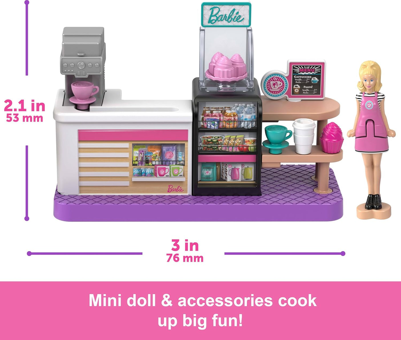 Mini BarbieLand Collectible Bakery Playset