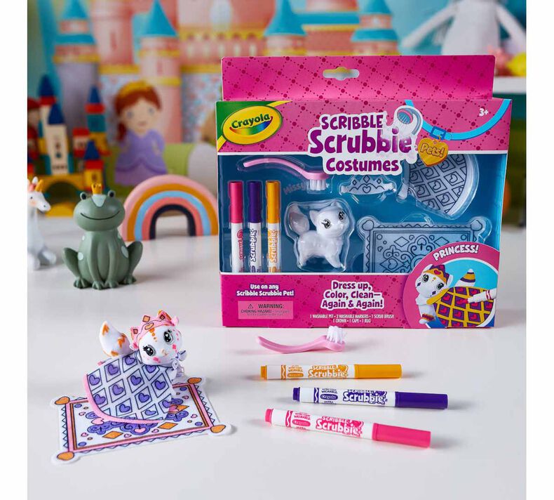 Scribble Scrubbie Pets Princess Playset