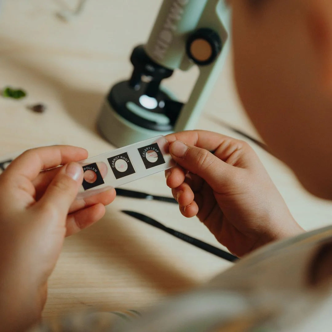 ميكروسكوب محمول باللون الأخضر من كيدي مايكروسكوب