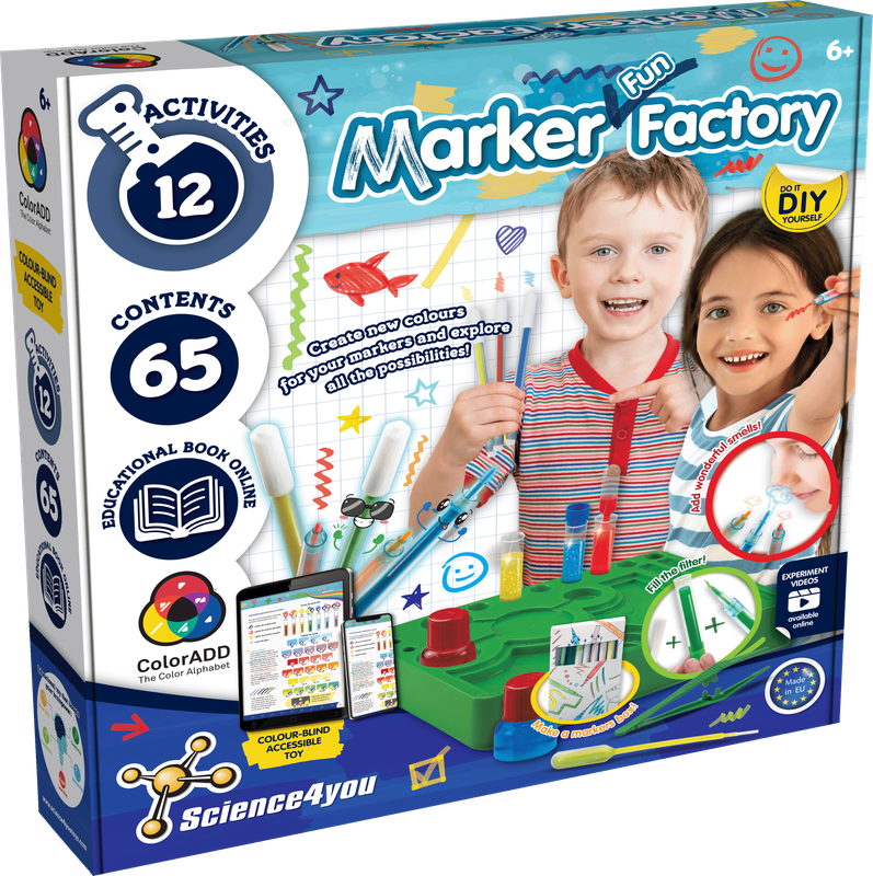 Markers Factory Kids Art Kit – Washable Markers, Creative Drawing & Coloring Activity Set