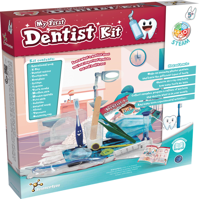 My First Dentist Kit for Kids – Pretend Play Dental Toy Set with Tools