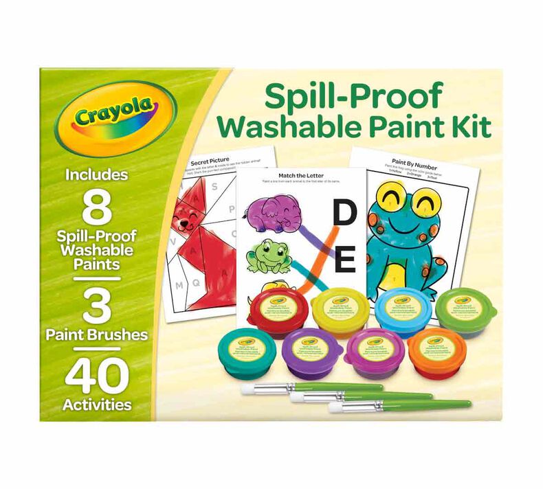 Spill Proof Washable Paint Set, 8 Count
