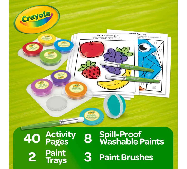 Spill Proof Washable Paint Set, 8 Count