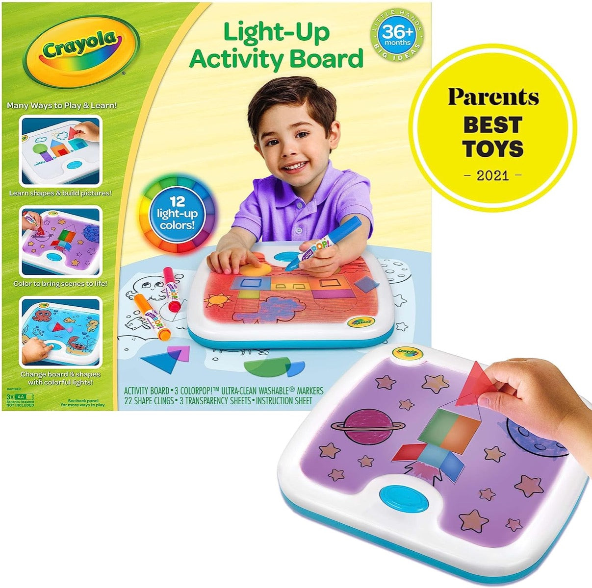Crayola Light Up Activity Board, Kids Art Kit