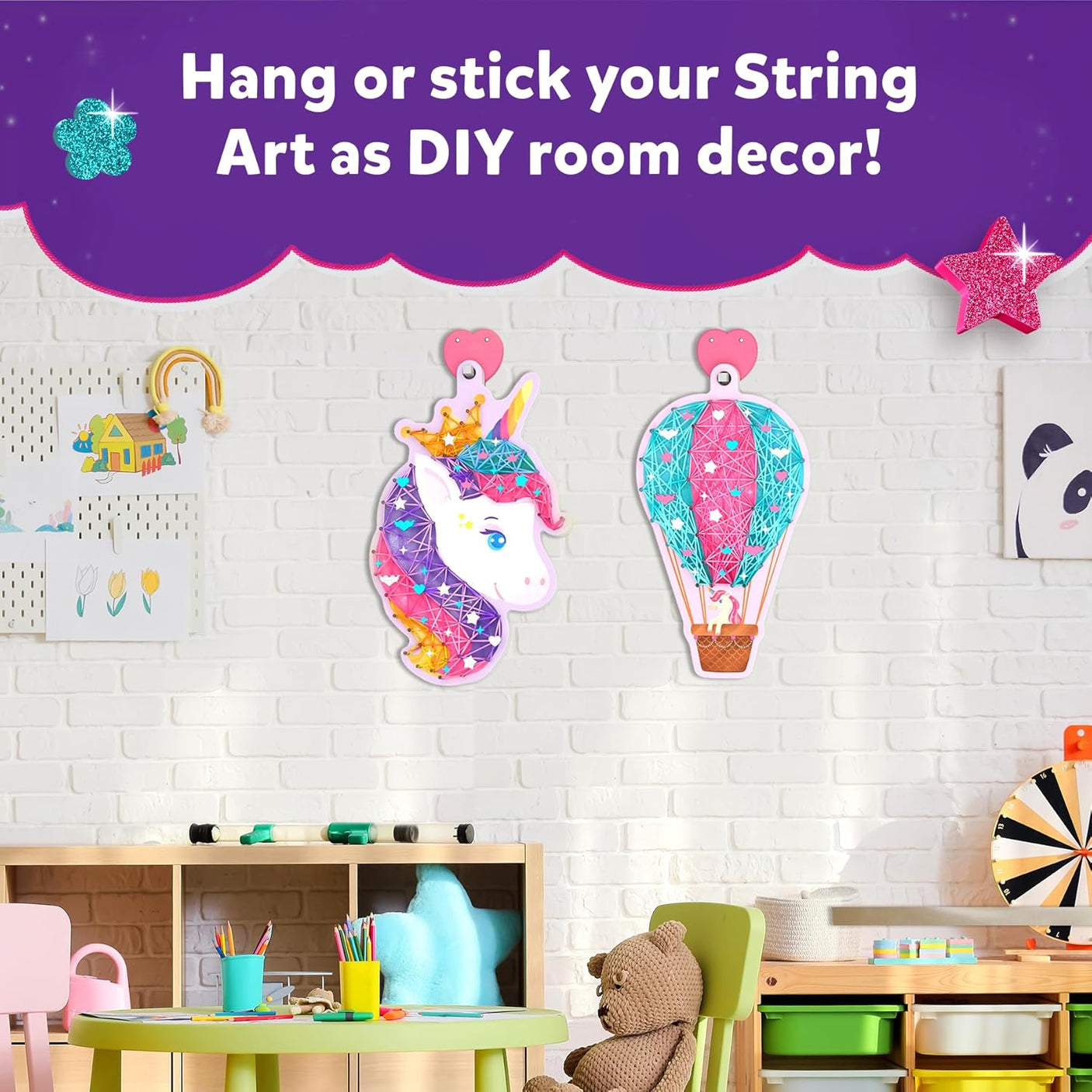 String Art Activity - Unicorn Magic Mess-Free Art