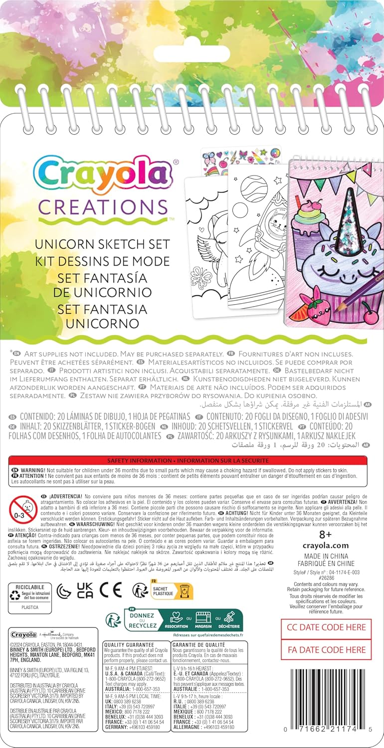 Crayola Creations Unicorn Sketch Set