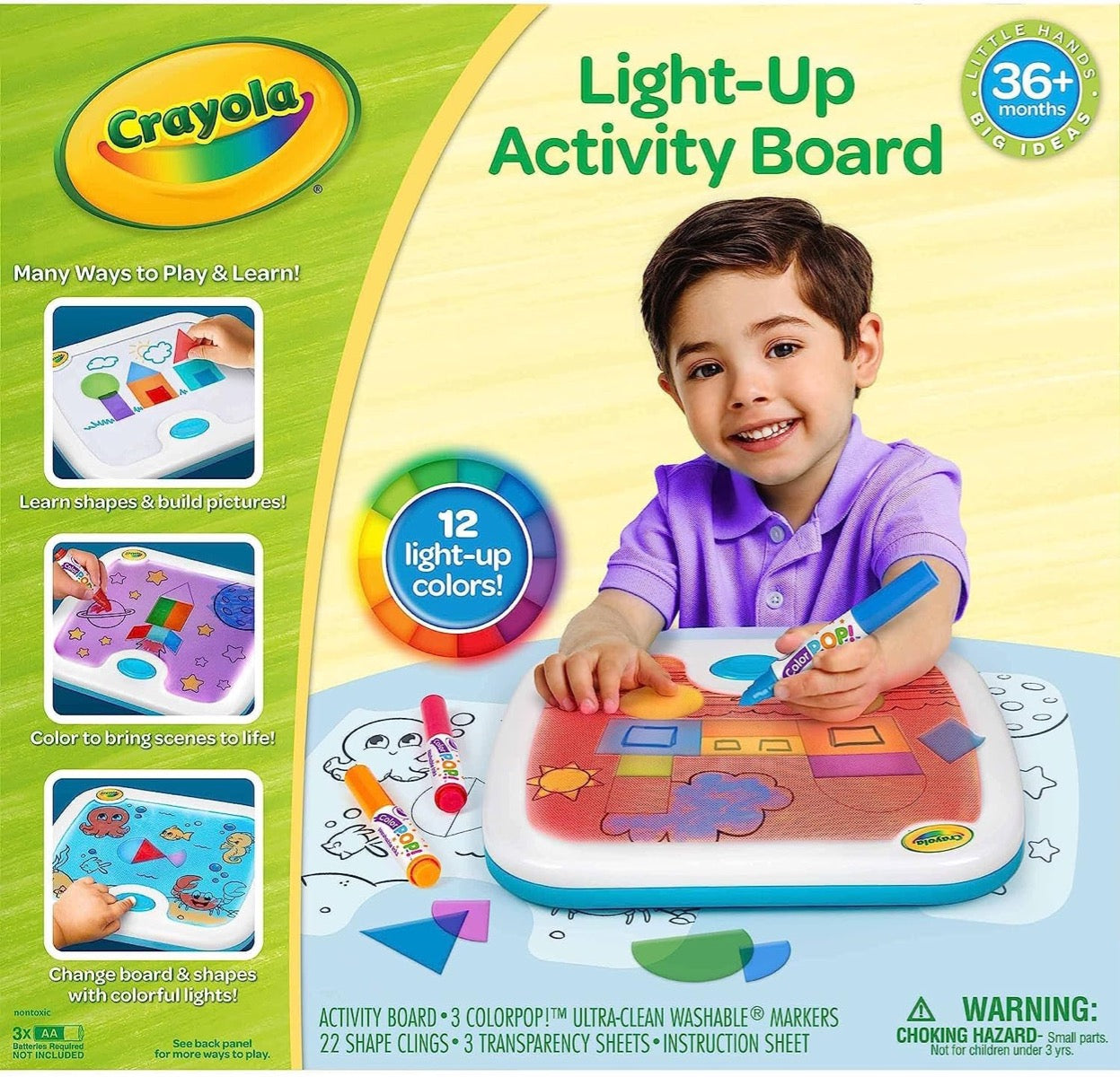 Crayola Light Up Activity Board, Kids Art Kit