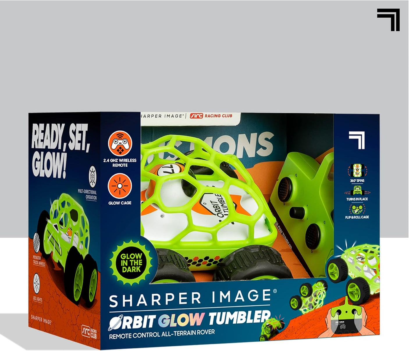 Sharper Image Orbit Tumbler Glow In the Dark Car
