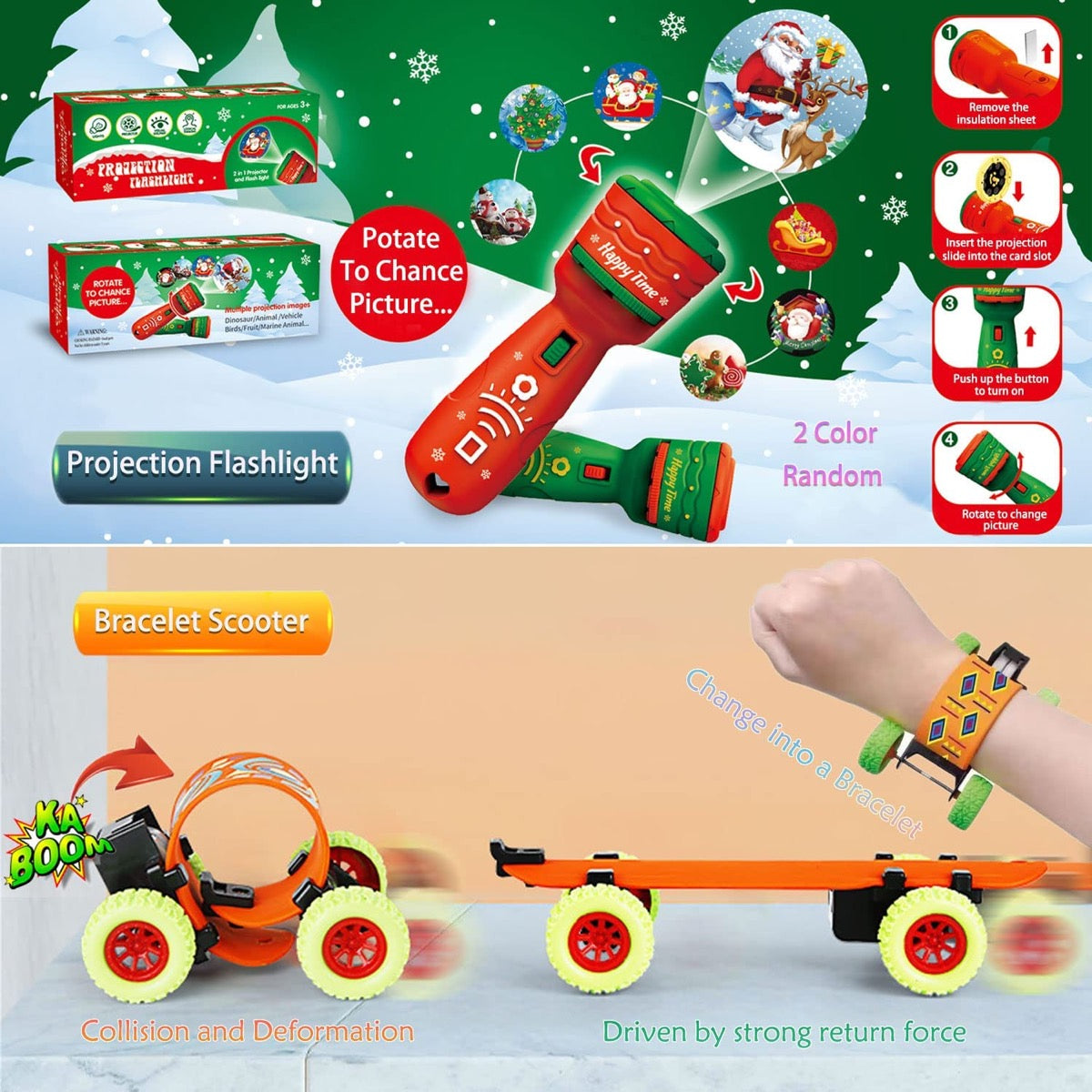 Advent Calendar 24 Days Countdown Advent Calendars with Surprises Fidget Toys - Blue