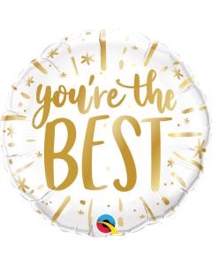18" You're The Best Gold Foil Balloon