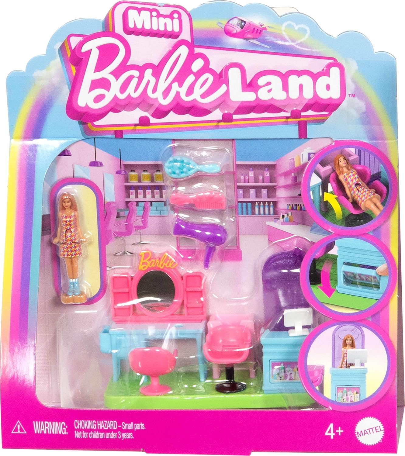 Mini BarbieLand Collectible Hair Salon Playset