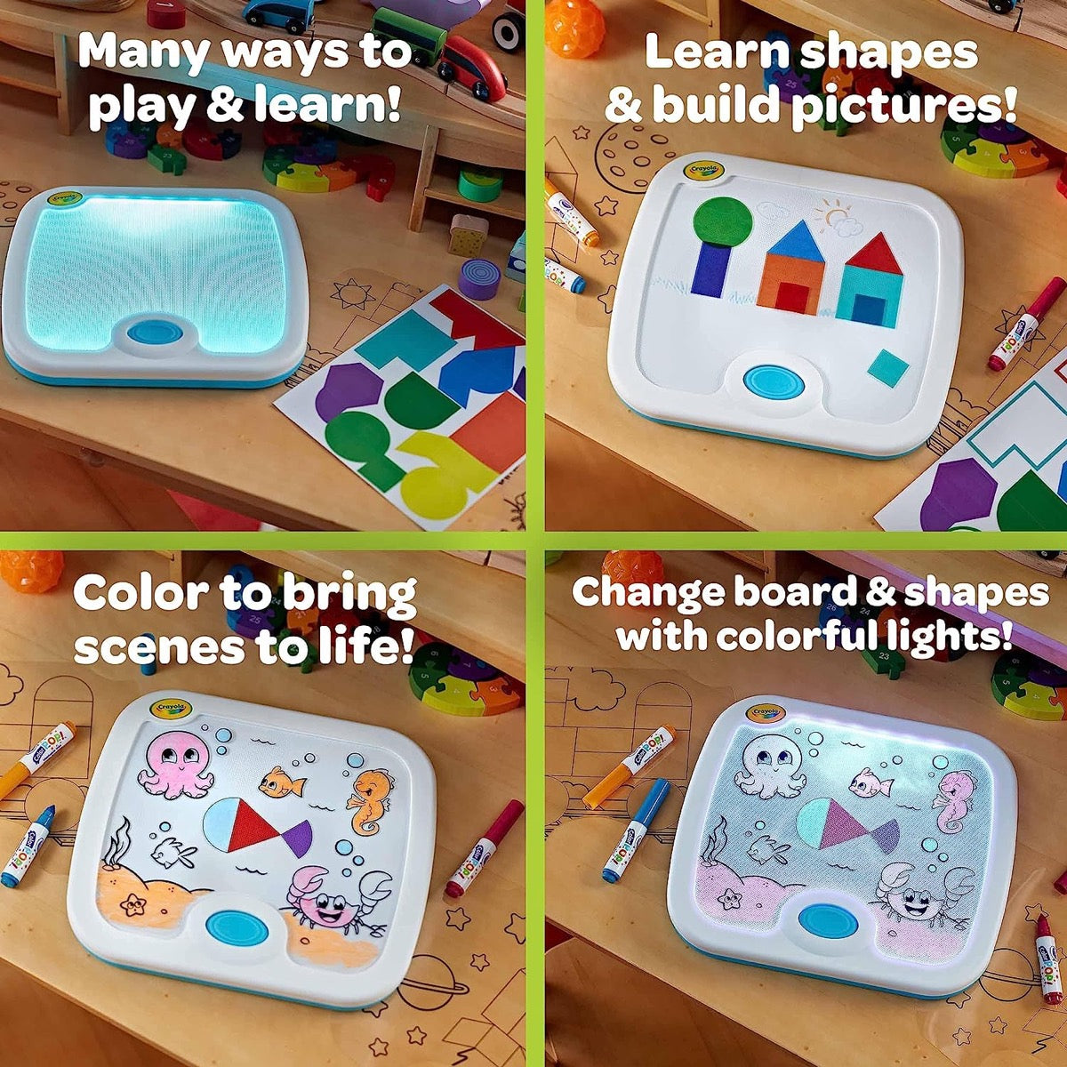 Crayola Light Up Activity Board, Kids Art Kit