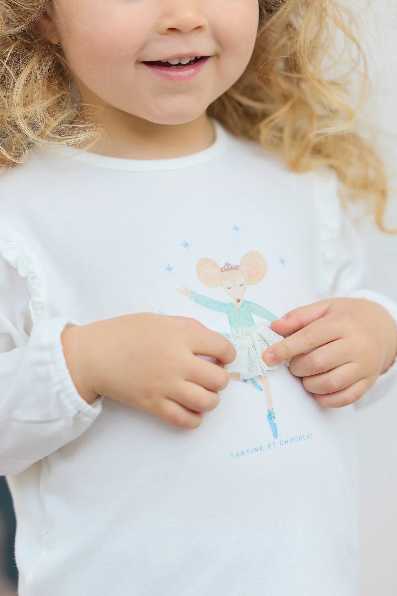 T-SHIRT Ecru Illustration Winter Garden