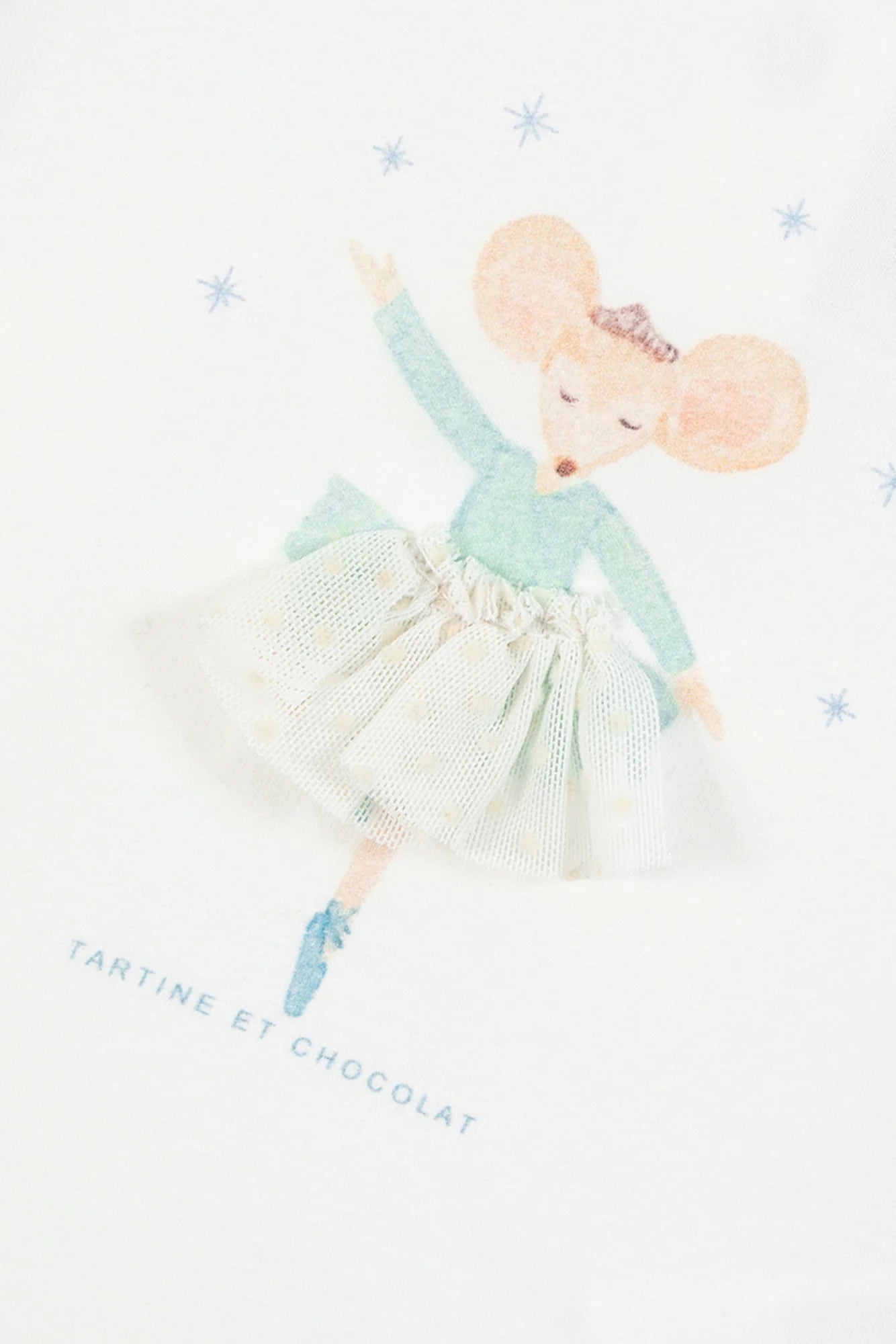 T-SHIRT Ecru Illustration Winter Garden