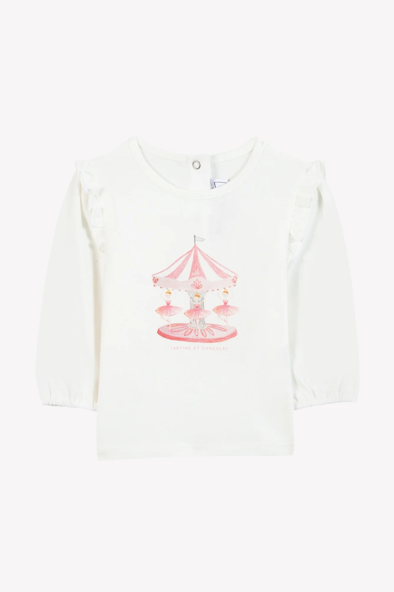 T-SHIRT praline Illustration Merry -Go -Round