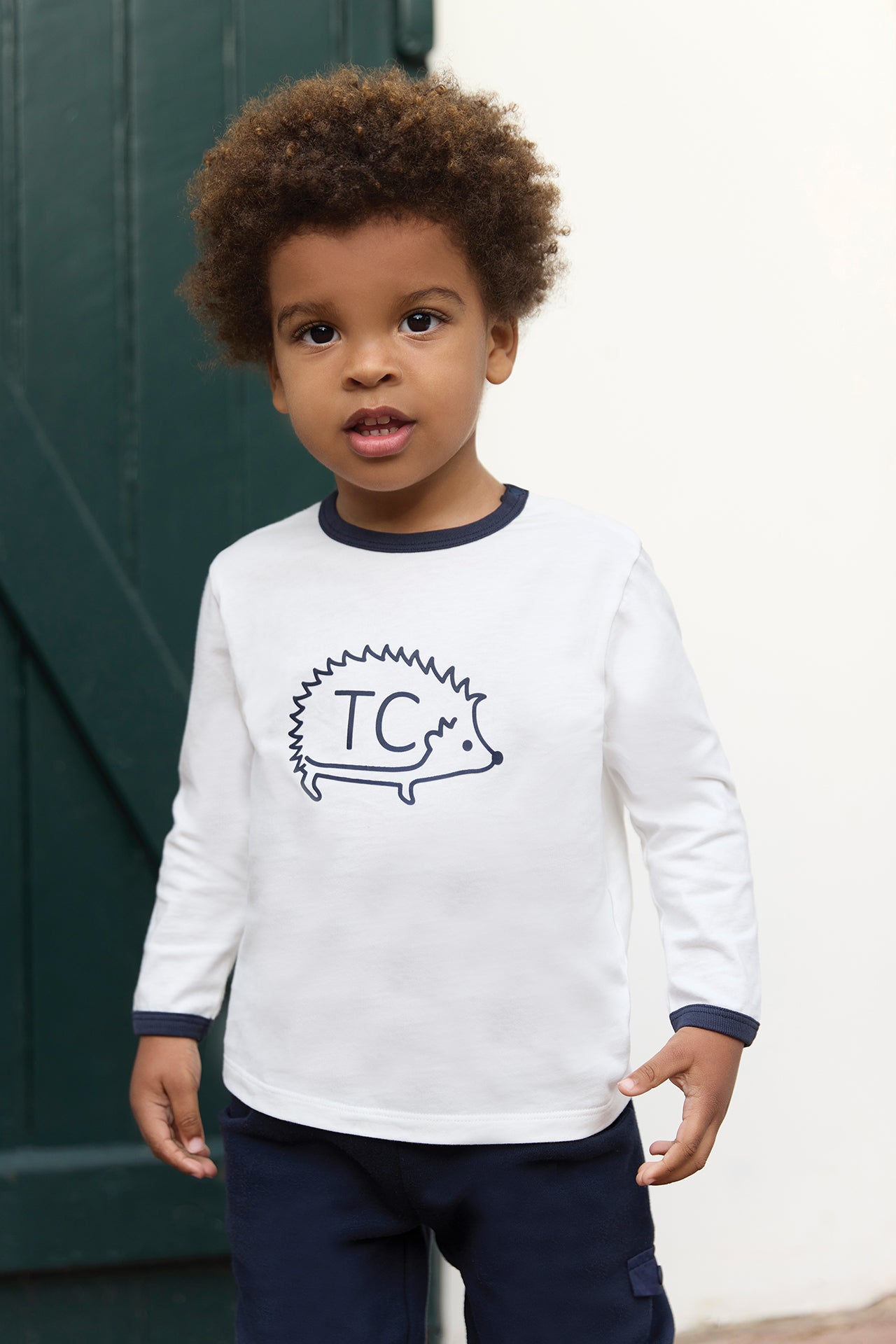 T-SHIRT - Ecru hedgehog