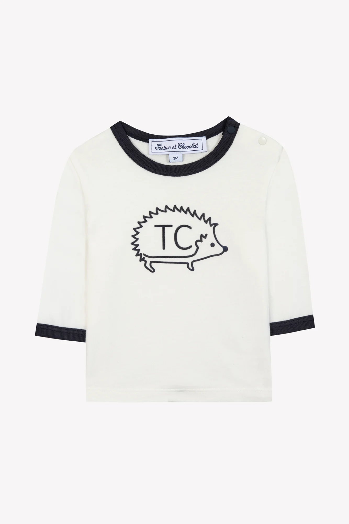 T-SHIRT - Ecru hedgehog