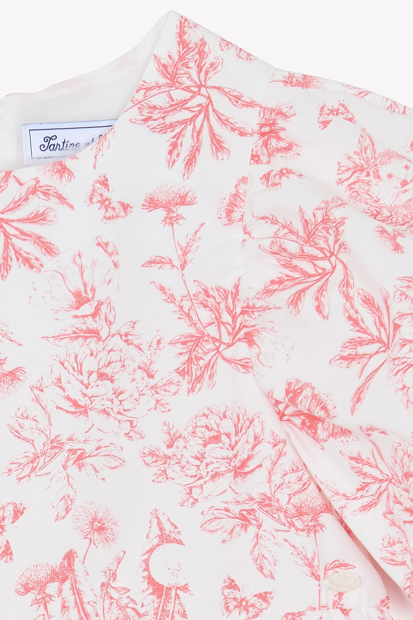 Long Dress Praline Inspiration Toile de Jouy - Pink