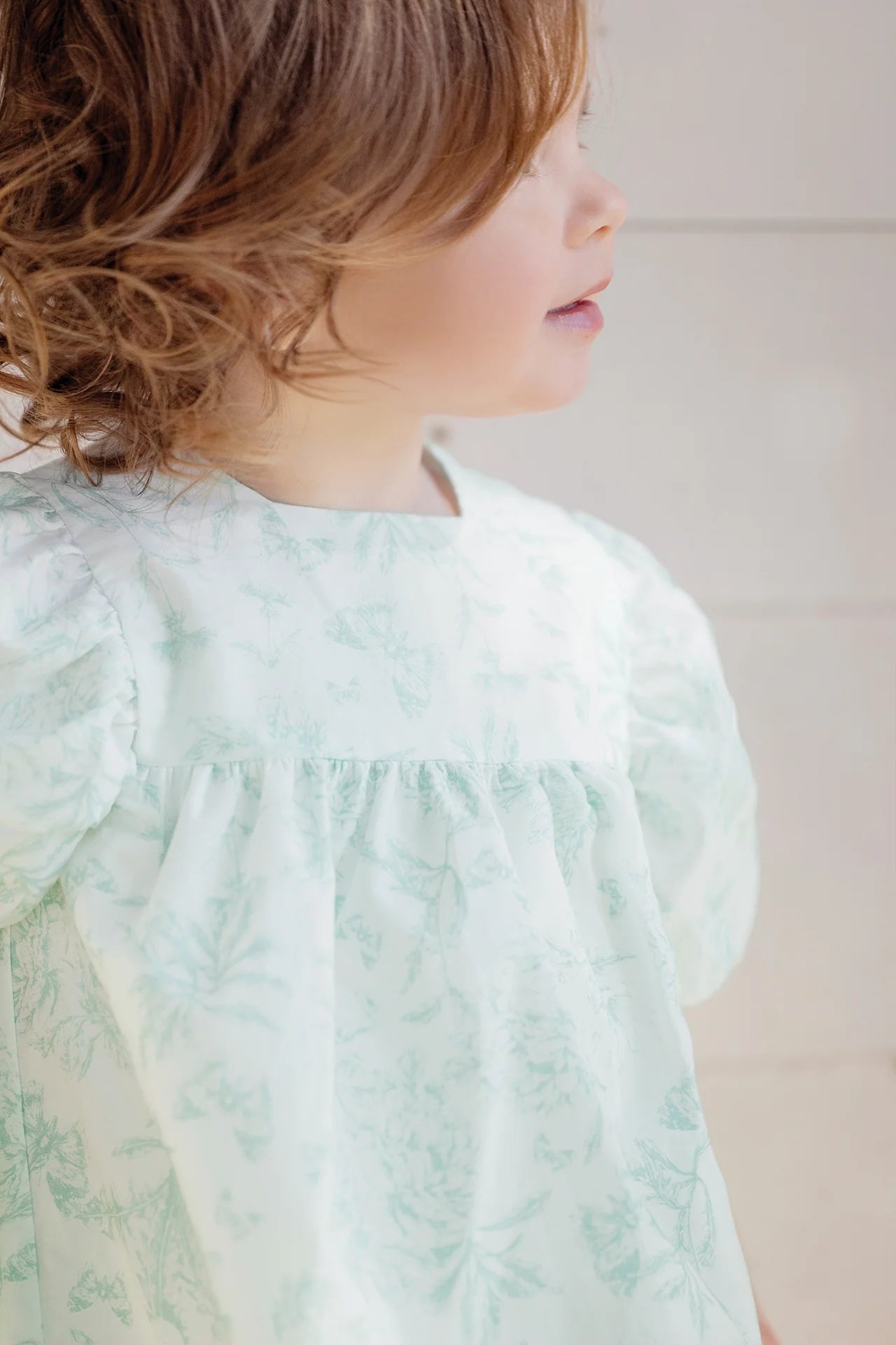 Baby Dress Praline Inspiration Toile de Jouy - Blue