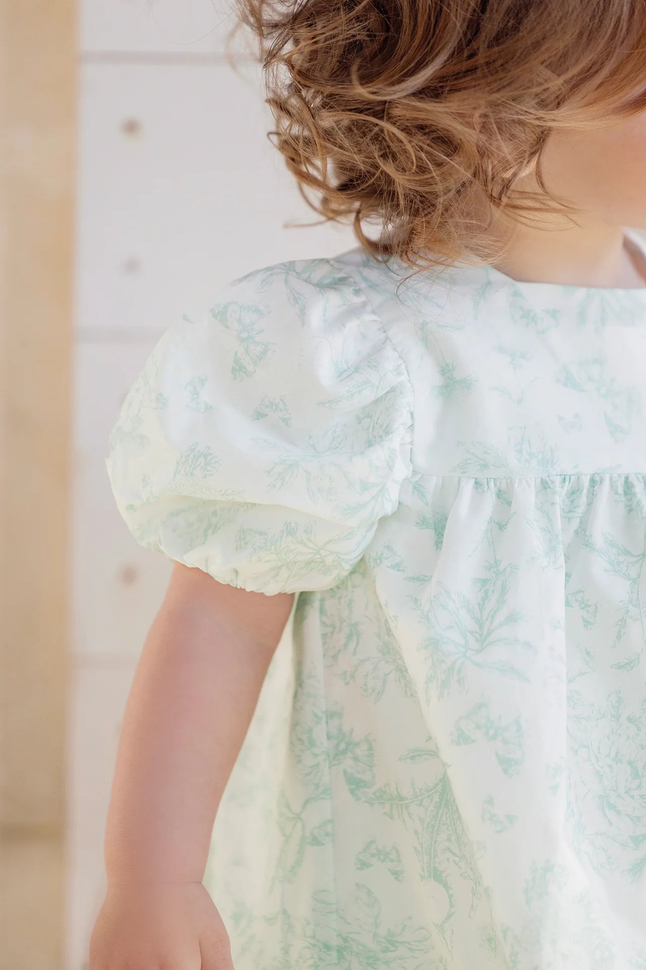Baby Dress Praline Inspiration Toile de Jouy - Blue