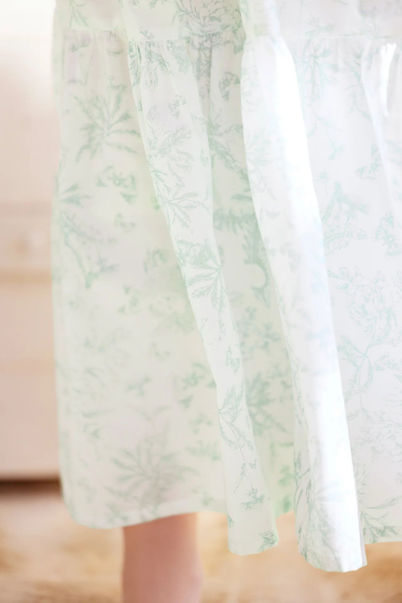 Top & Skirt Praline Inspiration Toile de Jouy - Lagoon Blue