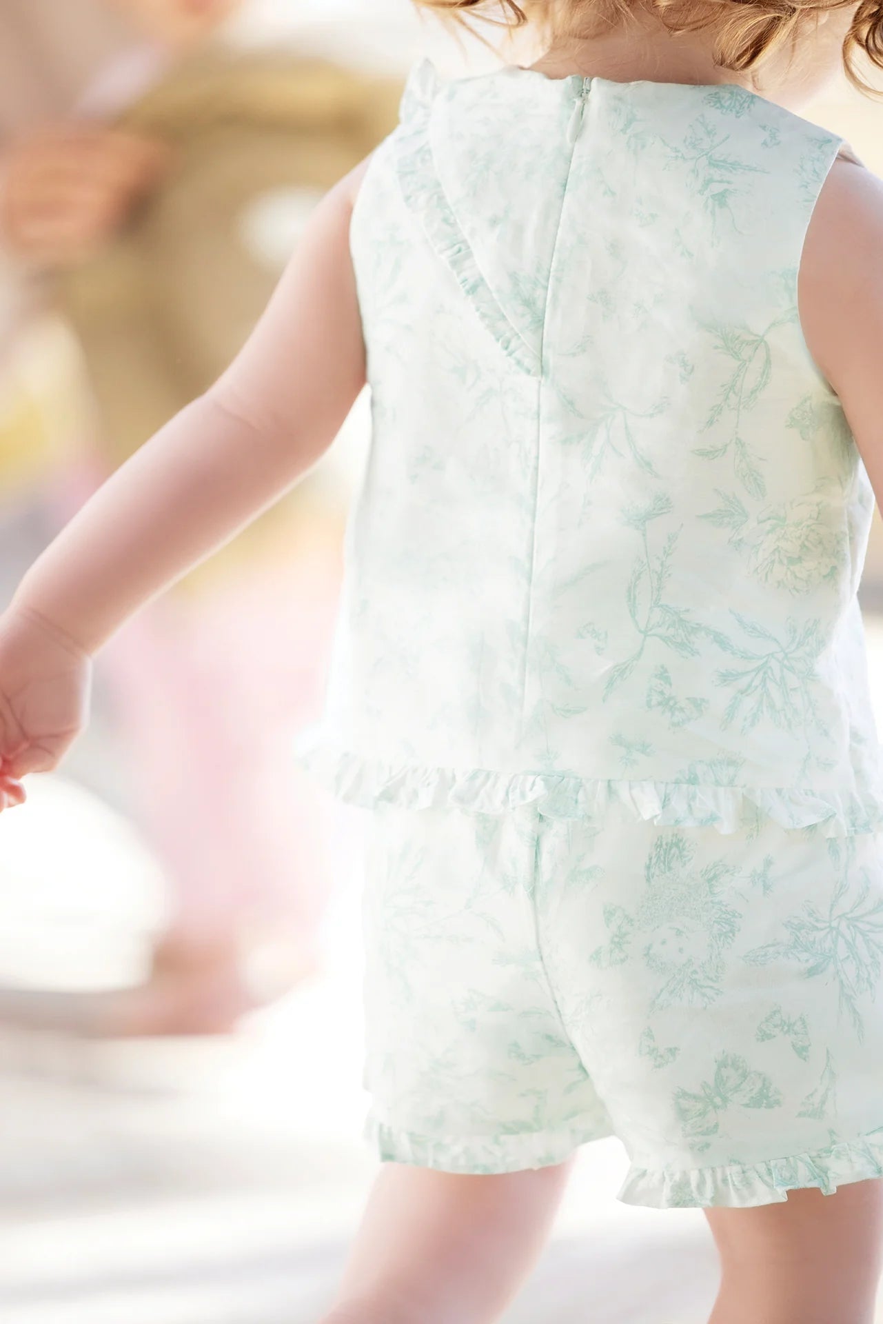 Short Set - Praline Inspiration Toile de Jouy Lagoon Blue