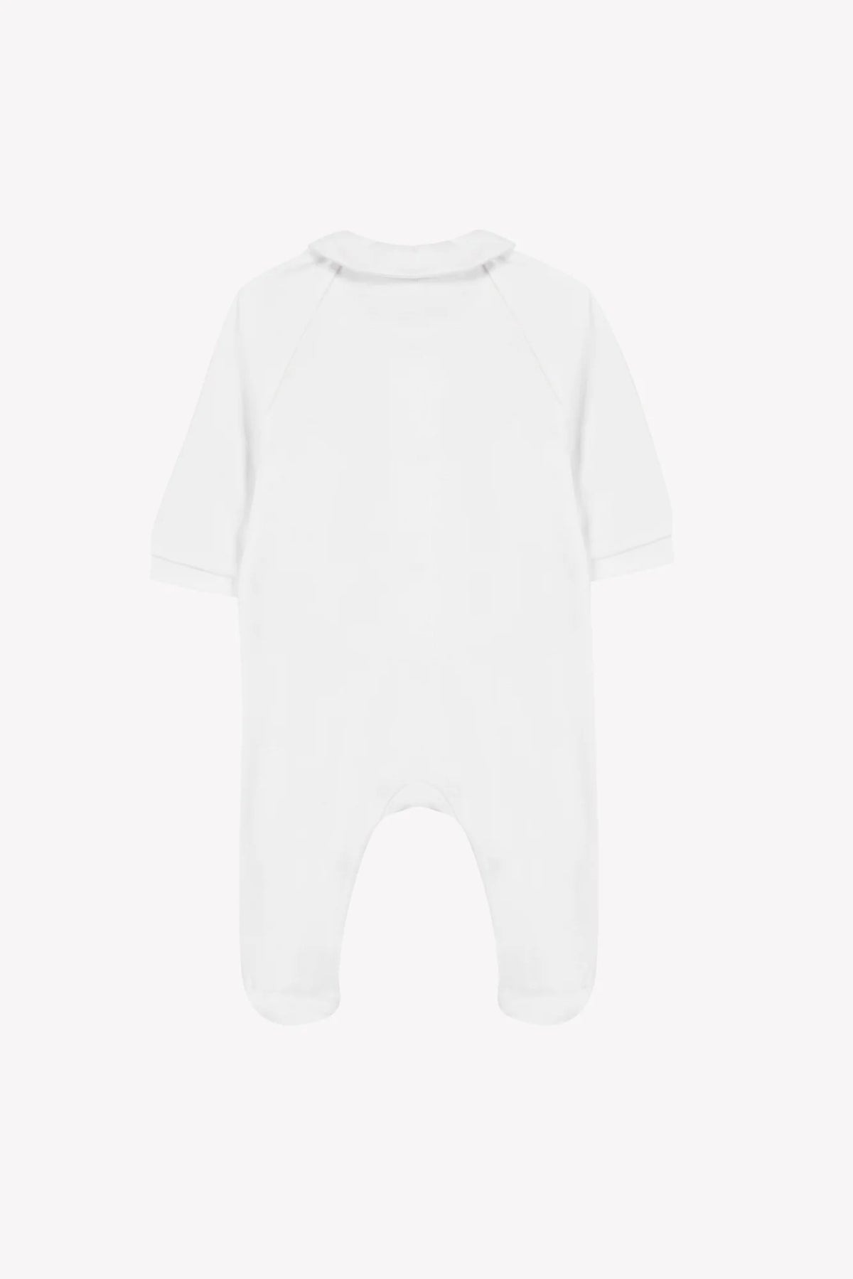 Onesie Pyjamas - White Cotton Peter Pan Collar Animals