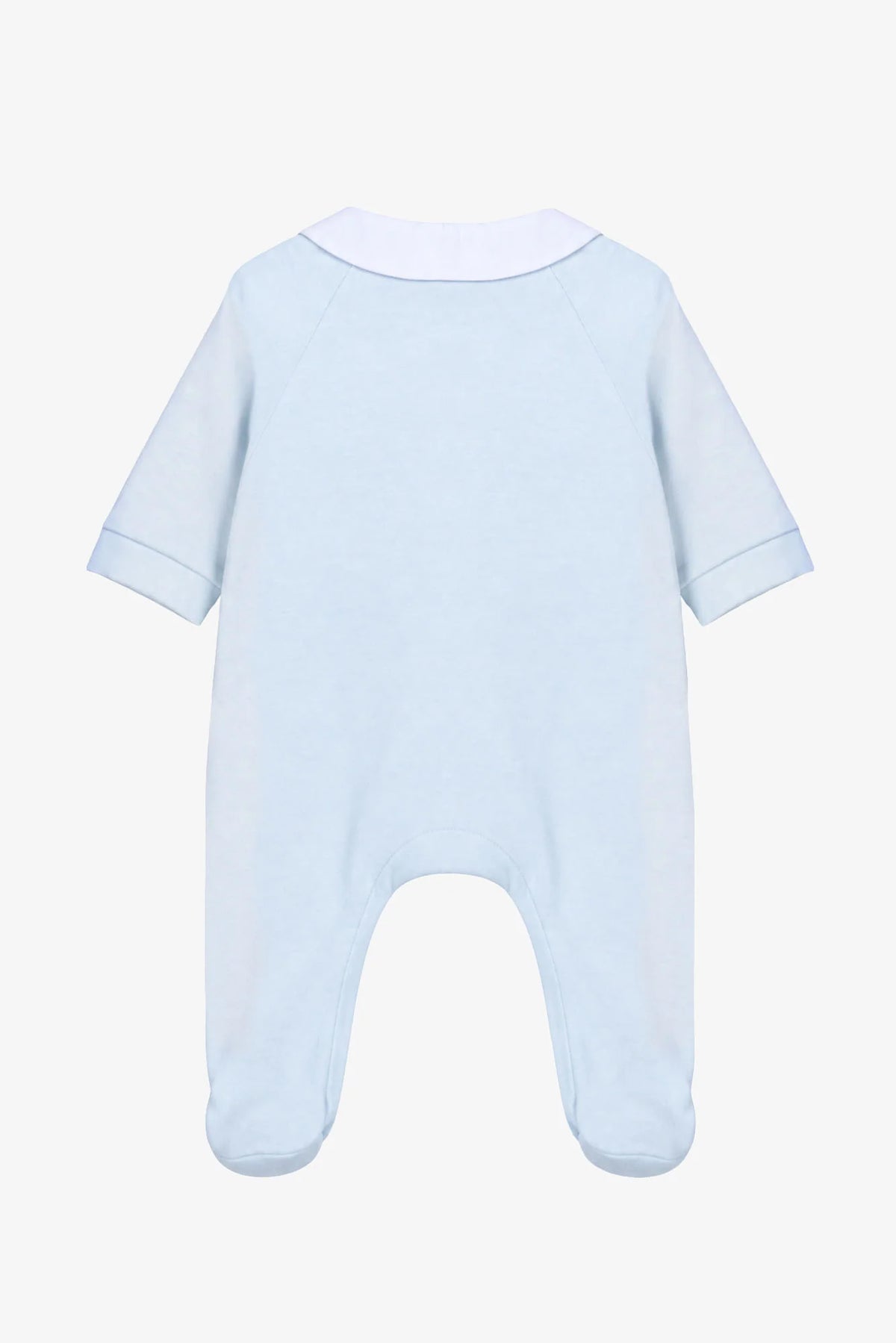 Onesie Pyjamas - Sky Blue Cotton Peter Pan Collar Animals