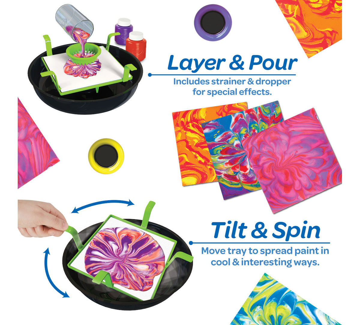 Washable Paint Pour Art Set
