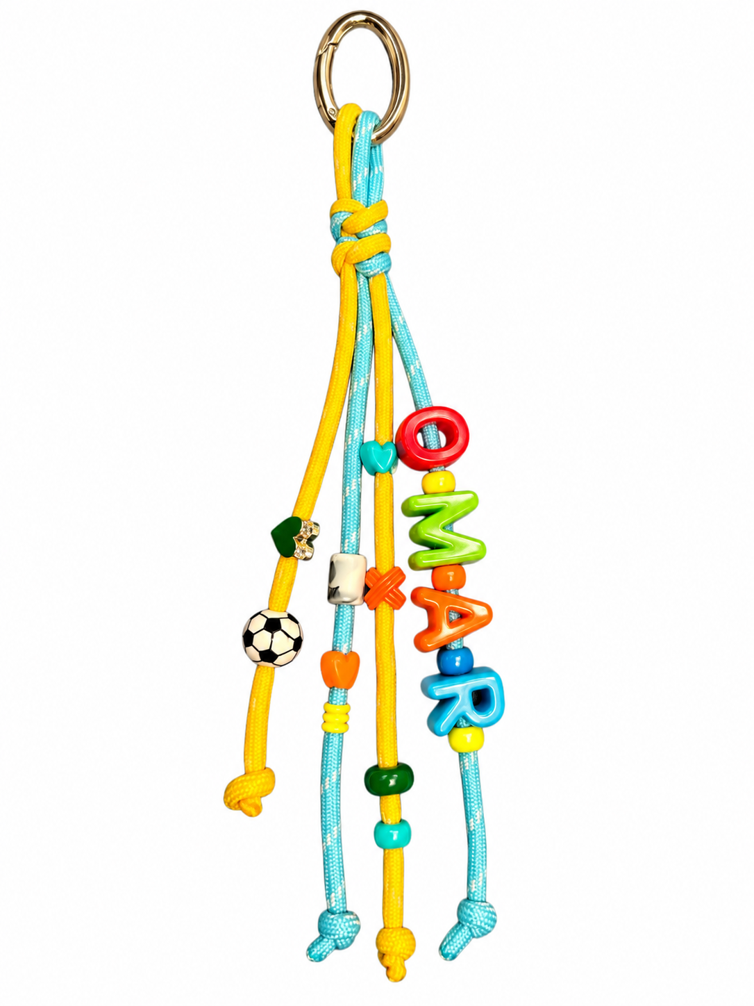 Personalized Pop Color Letter Bag Charm
