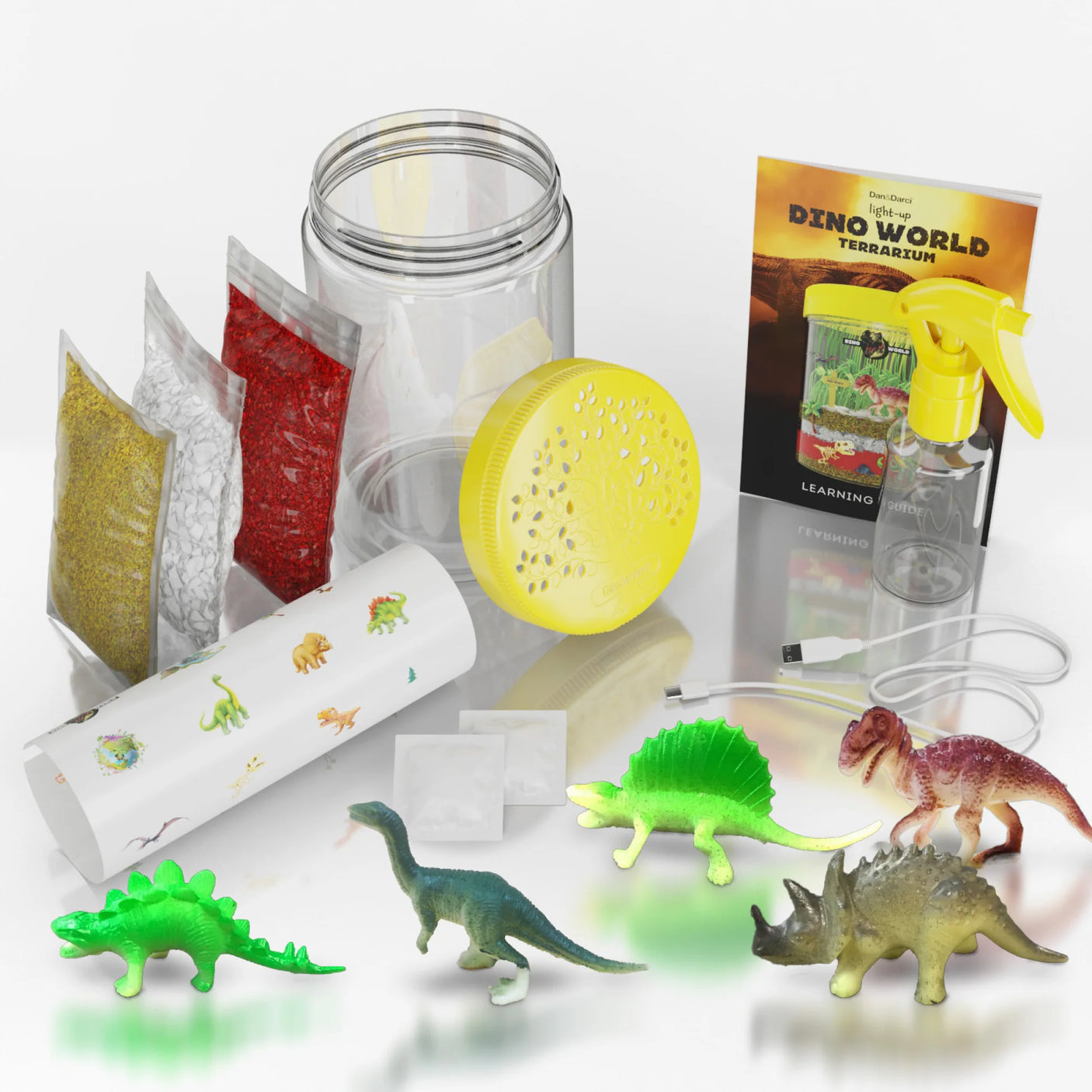 Light Up Dino World Terrarium Kit