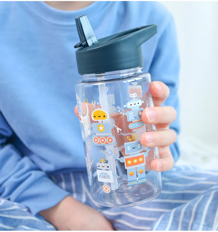 Tritan Water Bottle - 450ml - Robots