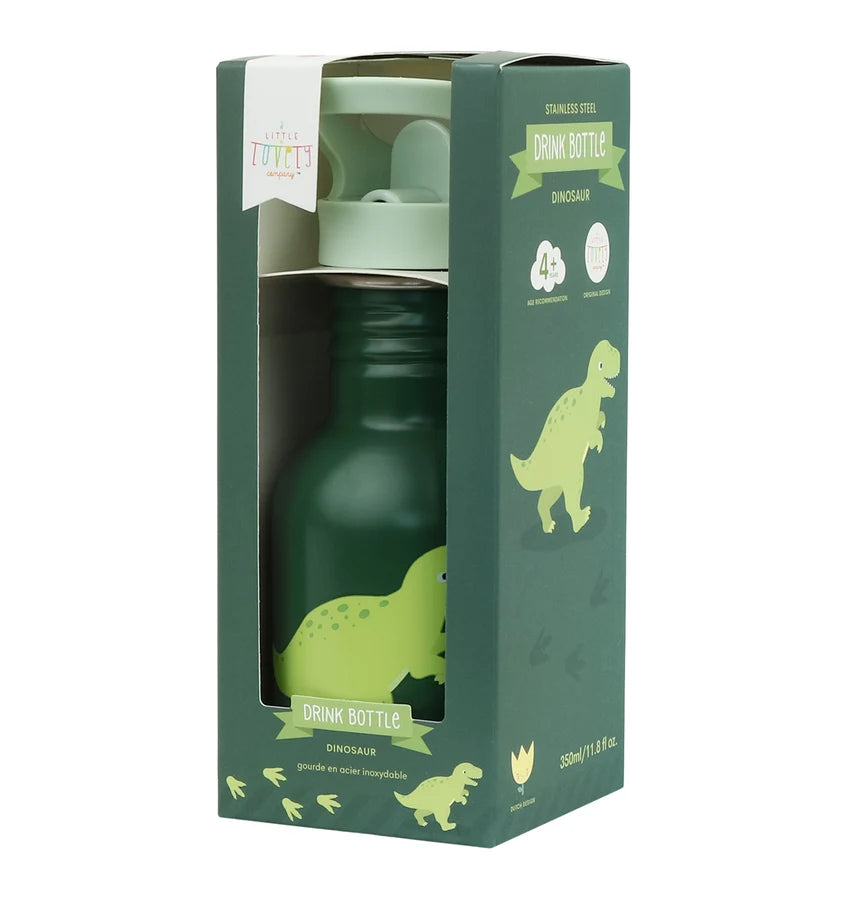 Stainless Steel Drinking Bottle (350ml) - Dinosaur
