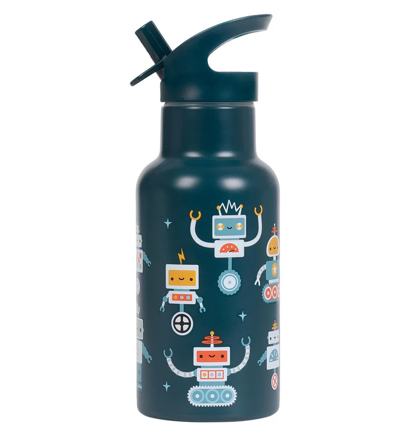 Stainless Steel Drink Bottle (350Ml) - Robots