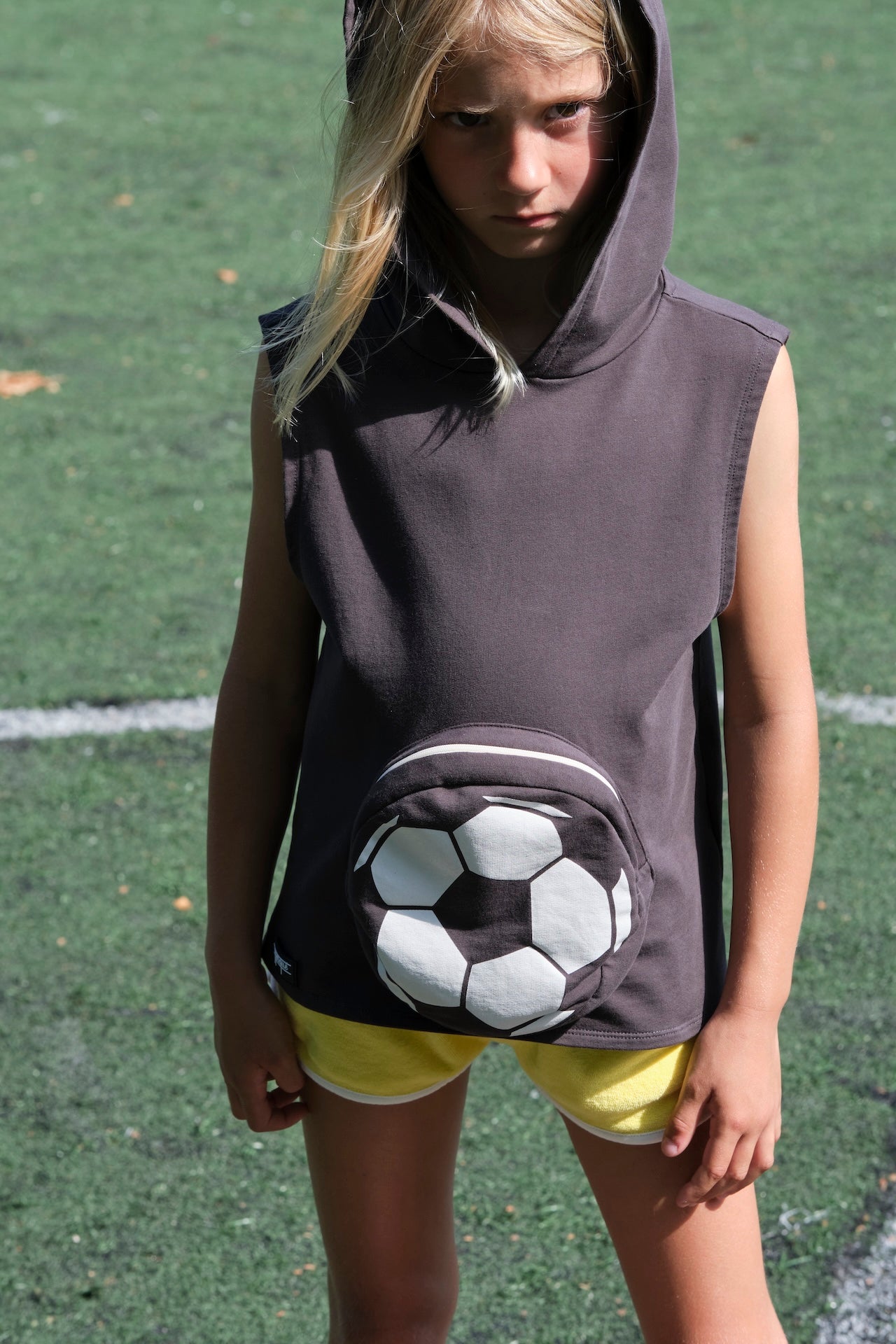 Football Sleevless Hoodie