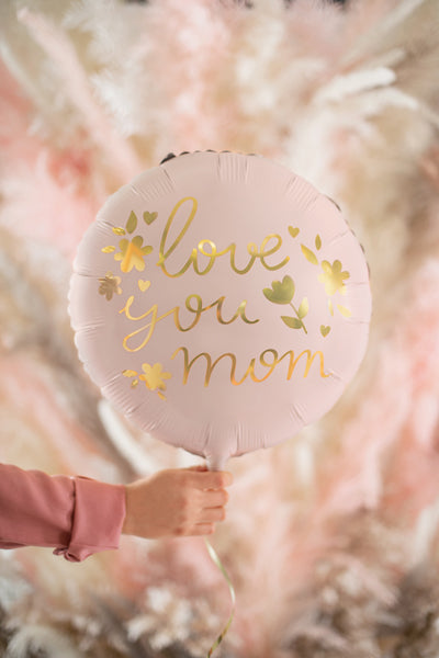 Foil Balloon I Love You Mom 18"