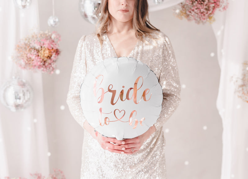 Foil balloon Bride to Be 18" white