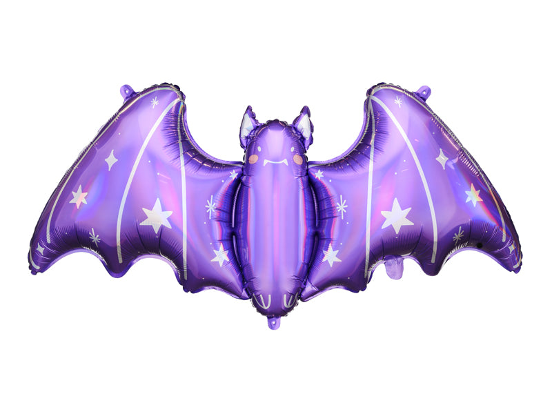 Foil Balloon Purple Bat 38"