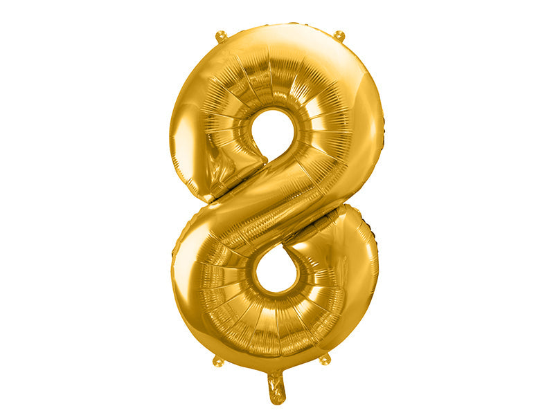 Gold Foil Number Balloon - 86cm