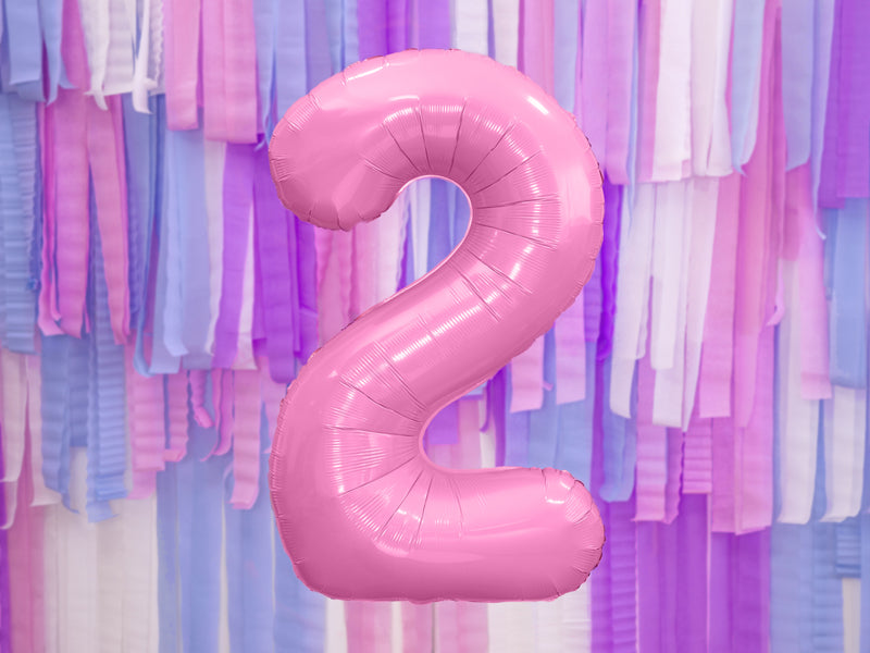 Foil Balloon Number ''2'' - Pink 86cm