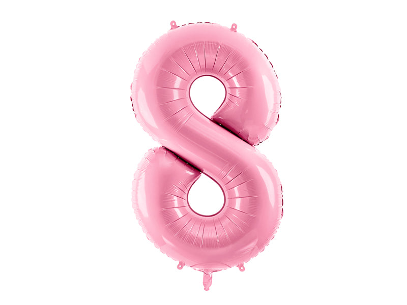 Foil Balloon Number ''8'' - Pink 86cm