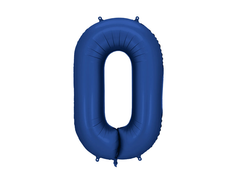Foil Balloon Number ''0'' - Navy 86cm