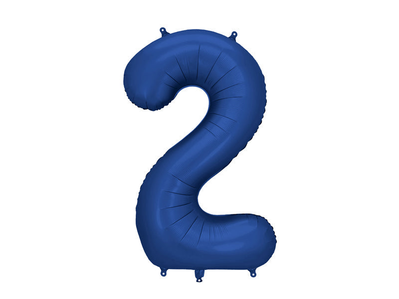 Navy Foil Number Balloon - 86cm