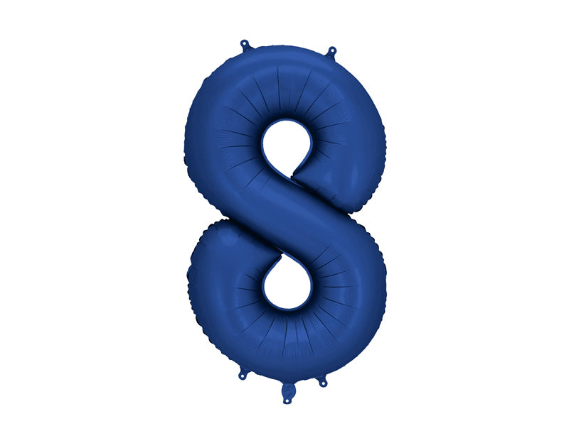 Foil Balloon Number ''8'' - Navy 86cm
